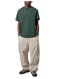 carhartt t-shirt mans/s american script t-shir - i029956 3ghxx