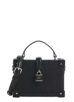 karl lagerfeld crossbody mujer k/autograph padlock sm trunk - b1w30100 1av