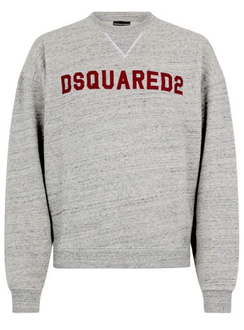 dsquared sweater manshort & wide fit crewneck - s74gu0937d25026 856m