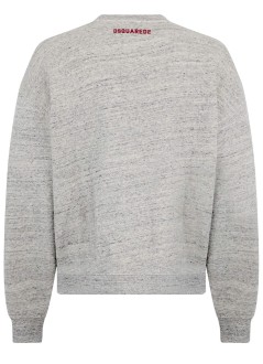 dsquared sweater manshort & wide fit crewneck - s74gu0937d25026 856m