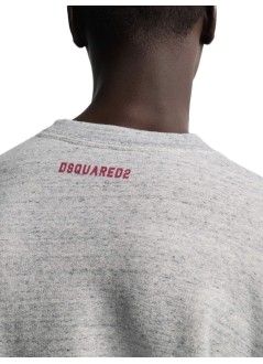 dsquared sweater manshort & wide fit crewneck - s74gu0937d25026 856m