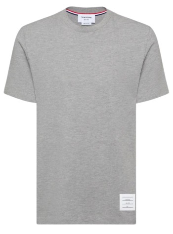 thom browne camiseta hombre short sleeve tee w/ engineered 4 bar stripe in classic piqu - mjs123a00050 055