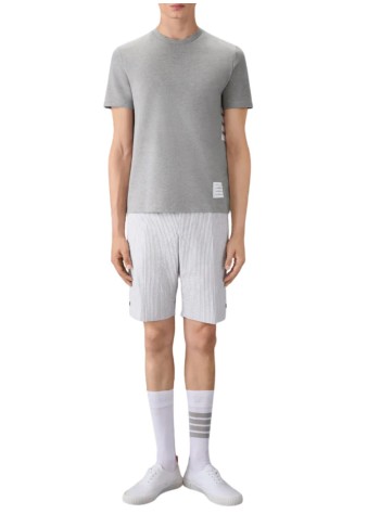 thom browne camiseta hombre short sleeve tee w/ engineered 4 bar stripe in classic piqu - mjs123a00050 055 2