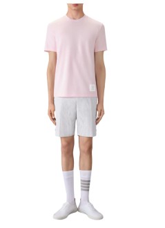 thom browne camiseta hombre short sleeve tee w/ engineered 4 bar stripe in classic piqu - mjs123a00050 680