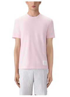 thom browne camiseta hombre short sleeve tee w/ engineered 4 bar stripe in classic piqu - mjs123a00050 680