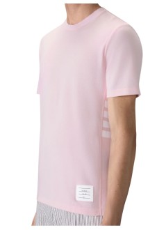 thom browne camiseta hombre short sleeve tee w/ engineered 4 bar stripe in classic piqu - mjs123a00050 680