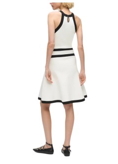 karl lagerfeld vestido mujer belt detail knit dress - b1w13004 101