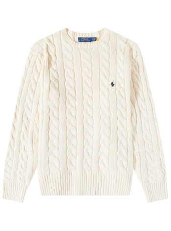 polo ralph lauren knitwear manls driver cn-long sleeve-pullover - 710775885024 andover cream