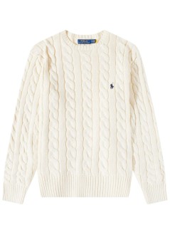 polo ralph lauren punto hombre ls driver cn-long sleeve-pullover - 710775885024 andover cream