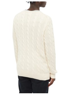 polo ralph lauren punto hombre ls driver cn-long sleeve-pullover - 710775885024 andover cream