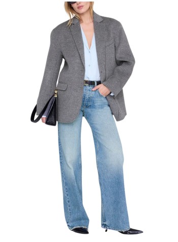 anine bing camiseria mujer bethany shirt - a0711597lh28 light blue 2