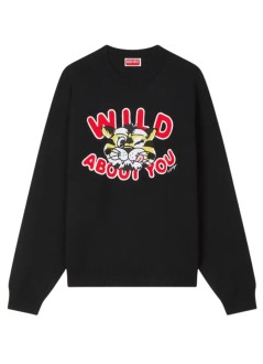kenzo sudadera hombre kenzo wild tiger jumper - fg55pu7853lo 99j