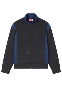 kenzo outerwear manboke flower 2.0 embroidered track jacket - fg55sw5084ih 99j