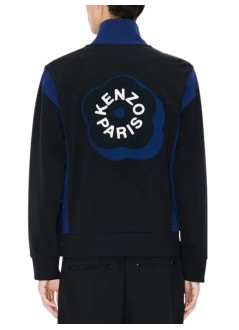 kenzo outerwear manboke flower 2.0 embroidered track jacket - fg55sw5084ih 99j