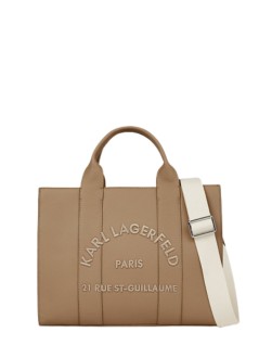 karl lagerfeld handbag womank/rsg md square tote peb emb - b1w30041 1lg