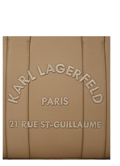 karl lagerfeld handbag womank/rsg md square tote peb emb - b1w30041 1lg
