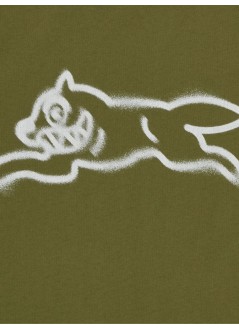 icecream camiseta hombre spray paint running dog t-shirt - ic25440 green