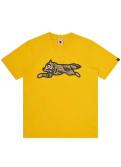 icecream t-shirt mantiger stripe running dog t-shirt - ic25437 yellow