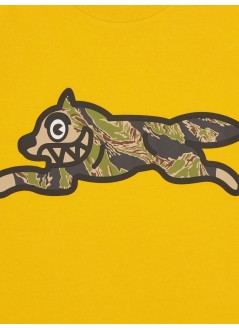 icecream t-shirt mantiger stripe running dog t-shirt - ic25437 yellow
