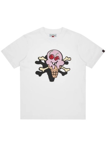 icecream t-shirt mancones & bones t-shirt - ic25491 white