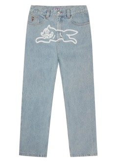 icecream denim manrunning dog double scoop denim pant - icd002 heavy wash blue