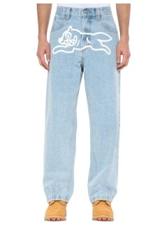 icecream denim manrunning dog double scoop denim pant - icd002 heavy wash blue
