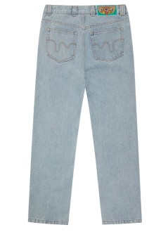 icecream denim manrunning dog double scoop denim pant - icd002 heavy wash blue