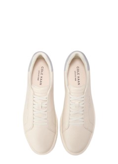 cole haan sneaker mangrandpro luxe slip-on sneakers - c40066 ivory microchip ivory