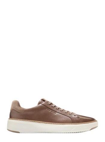 cole haan sneaker mangrandpro topspin sneaker - c43037 ch irish coffee silver birch silver birch