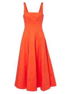 staud vestido mujer wells dress - r25s2250poa cay