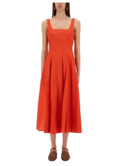 staud vestido mujer wells dress - r25s2250poa cay