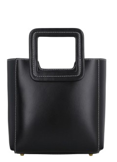 staud crossbody mujer mini shirley leather bag - 079043 blk