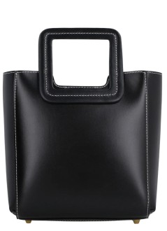 staud crossbody mujer mini shirley leather bag - 079043 blk