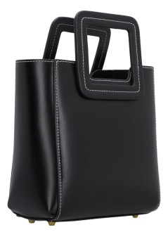 staud crossbody mujer mini shirley leather bag - 079043 blk