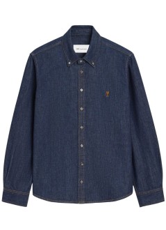 ami camiseria hombre contrasted ami de coeur shirt - ush786de0123 402