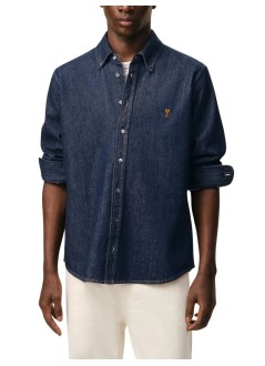 ami camiseria hombre contrasted ami de coeur shirt - ush786de0123 402