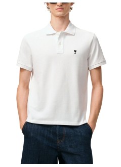 ami polo manpolo ami de coeur polo shirt - hpl411760 100