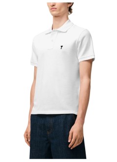 ami polo manpolo ami de coeur polo shirt - hpl411760 100