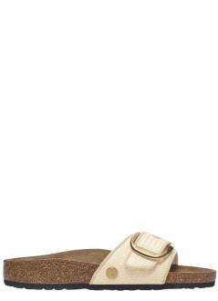 birkenstock sandalia mujer madrid big buckle tex - 1029035 natural