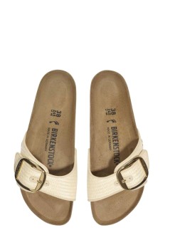 birkenstock sandalia mujer madrid big buckle tex - 1029035 natural