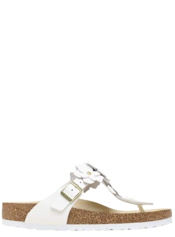 birkenstock sandalia mujer gizeh flowers le - 1026686 white