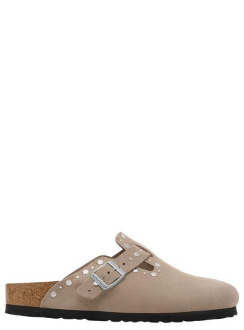 birkenstock clog womanboston rivet - 1030418 taupe