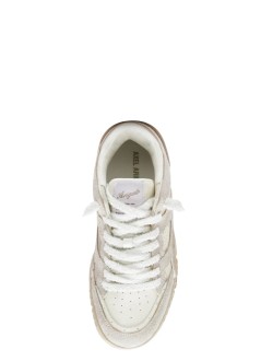 axel arigato sneaker manclay sneaker - f3906003 light beige dark green