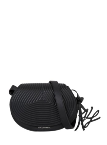 karl lagerfeld crossbody womank/wellen saddle bag - b1w30045 999