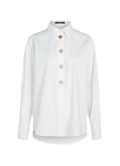 karl lagerfeld shirt womankarl daily poplin shirt - b1w11012 100