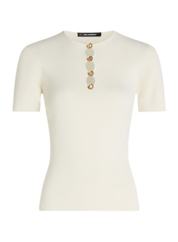 karl lagerfeld top womankarl daily knit top - b1w18014 b09