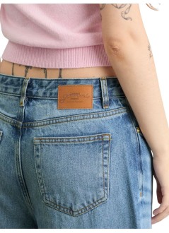 ganni pantalon jeans mujer light weight denim baggy jeans - a1100060 091