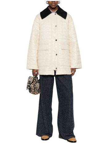 ganni outerwear mujer shiny quilt jacket - a1010078 265 2