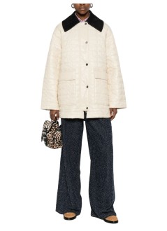 ganni outerwear womanshiny quilt jacket - a1010078 265