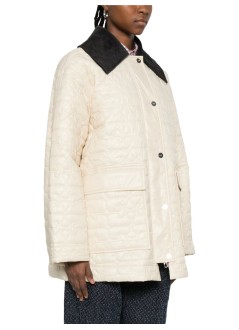 ganni outerwear womanshiny quilt jacket - a1010078 265